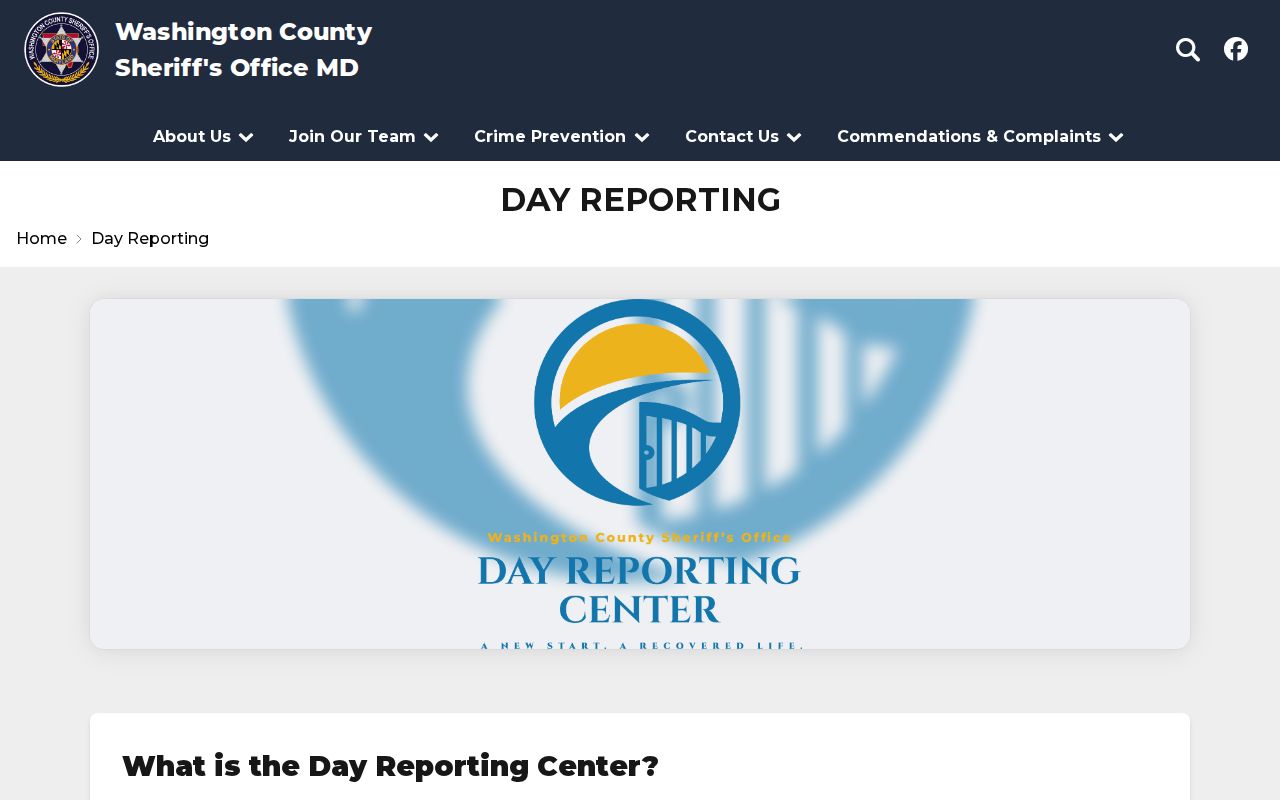 Washington County post-release supervision details for the Day Reporting Center